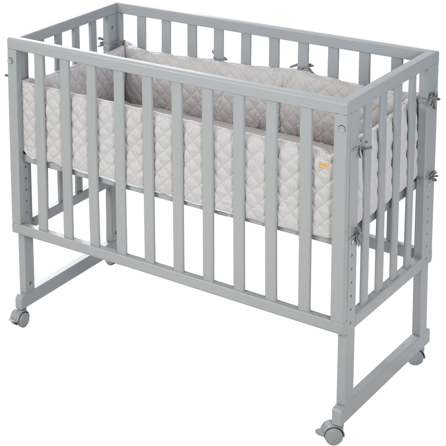 roba Stuben- & Beistellbett 3in1 mit Barriere Style grau