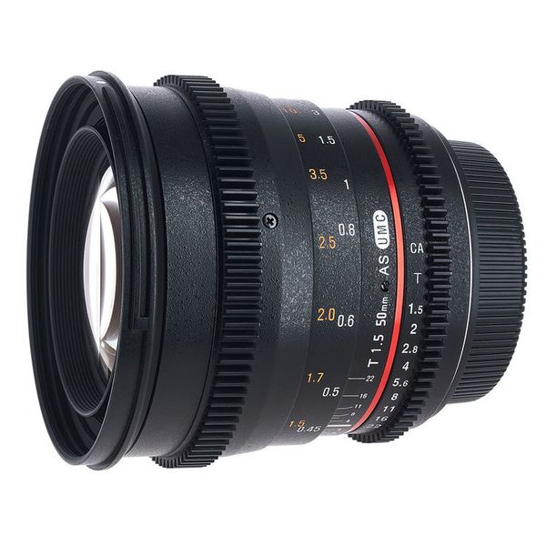 Samyang MF 50mm T1,5 Video DSLR II EF