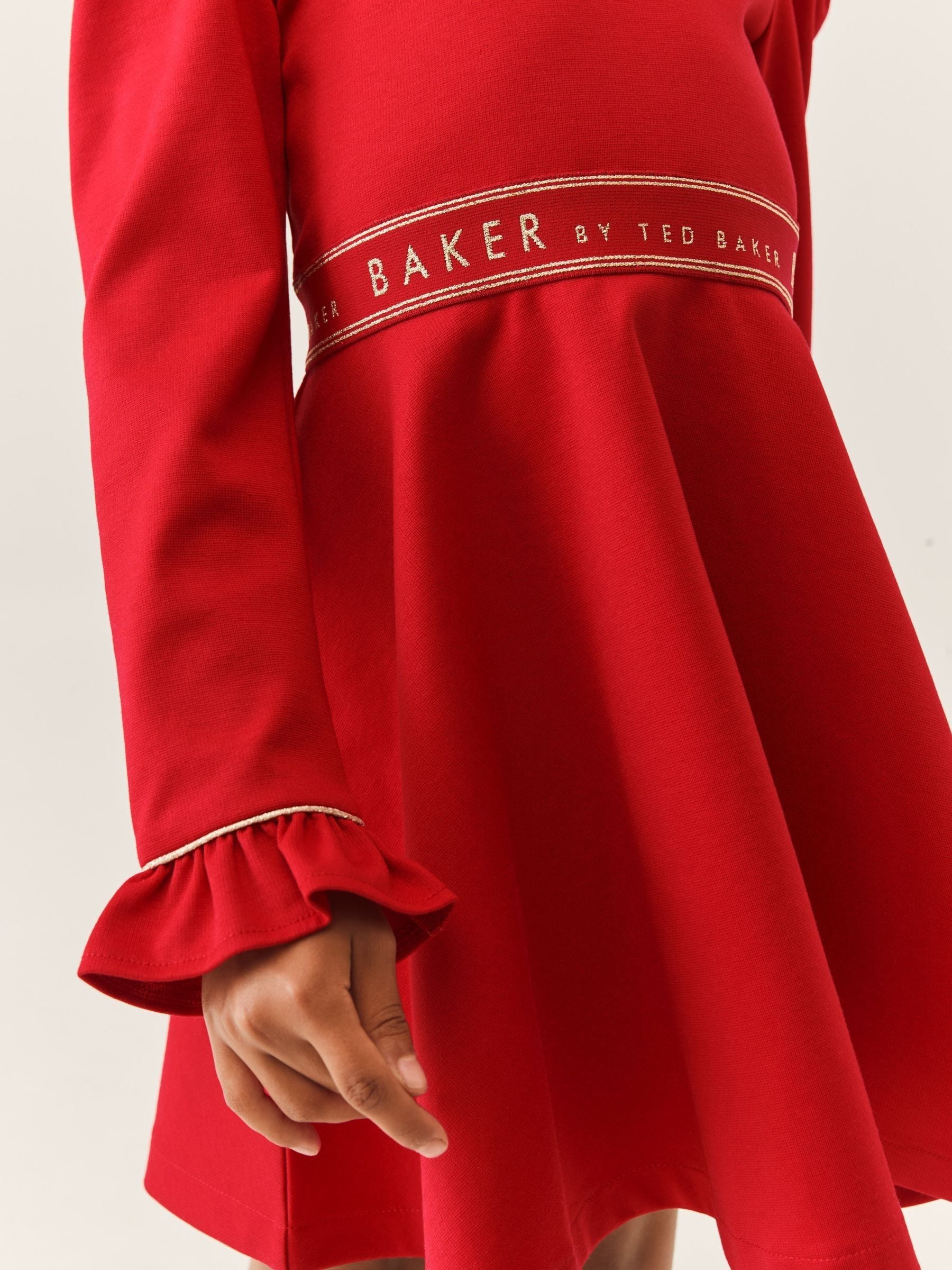 Rood - Baker by Ted Baker - Ponté jurk