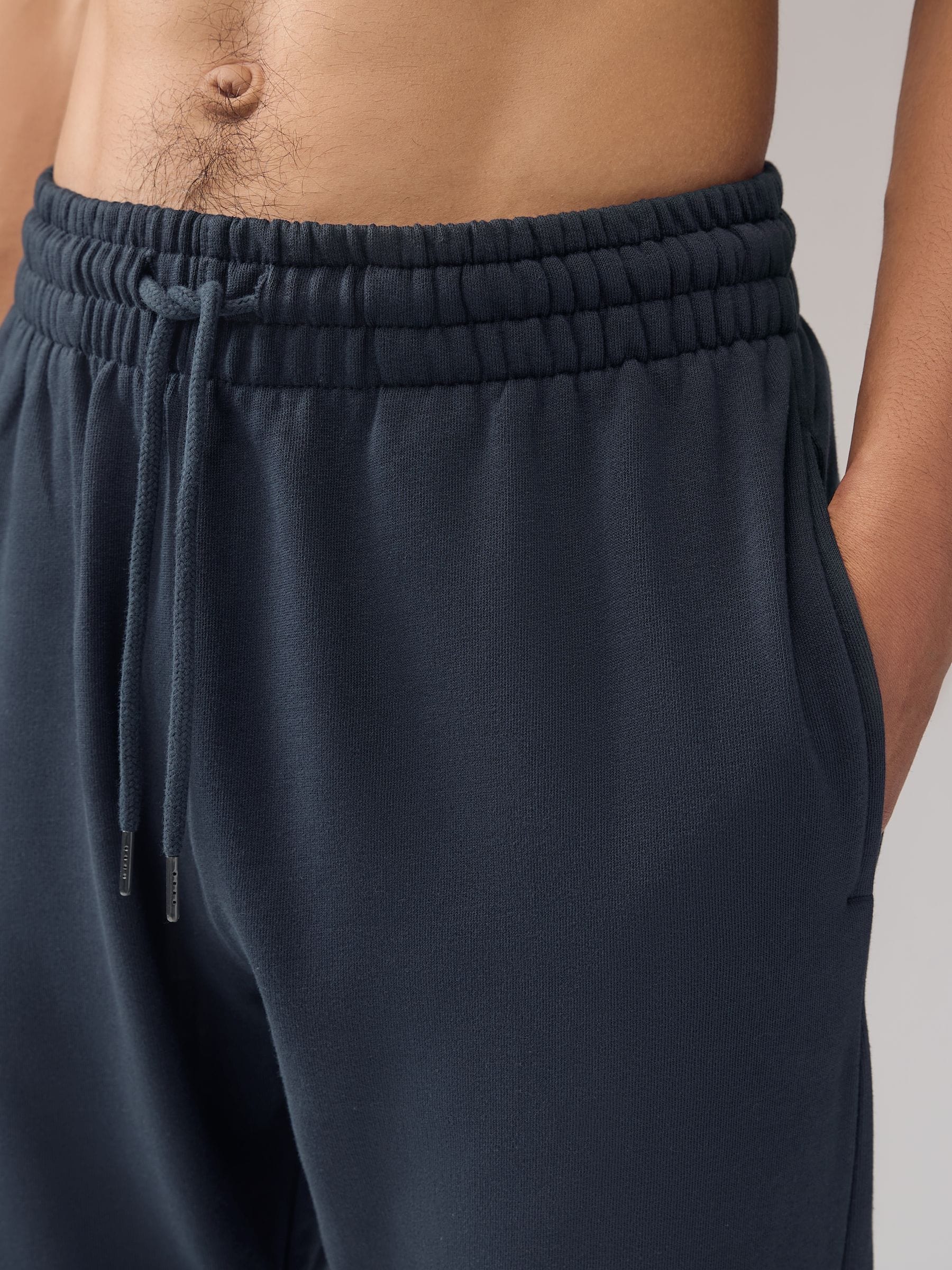 Zwart/marineblauw - Heavyweight Joggers 2 Pack