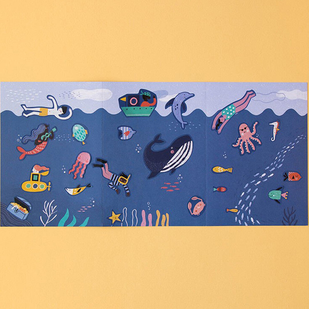 Londji herbruikbare stickers sea - 150st