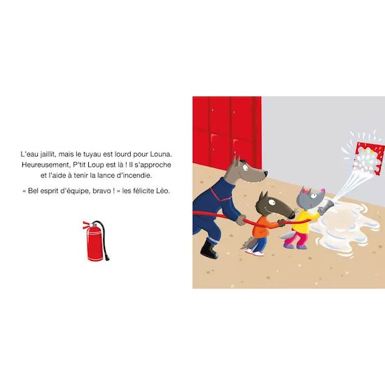 Livre P'tit Loup veut devenir Pompier   de               AUZOU