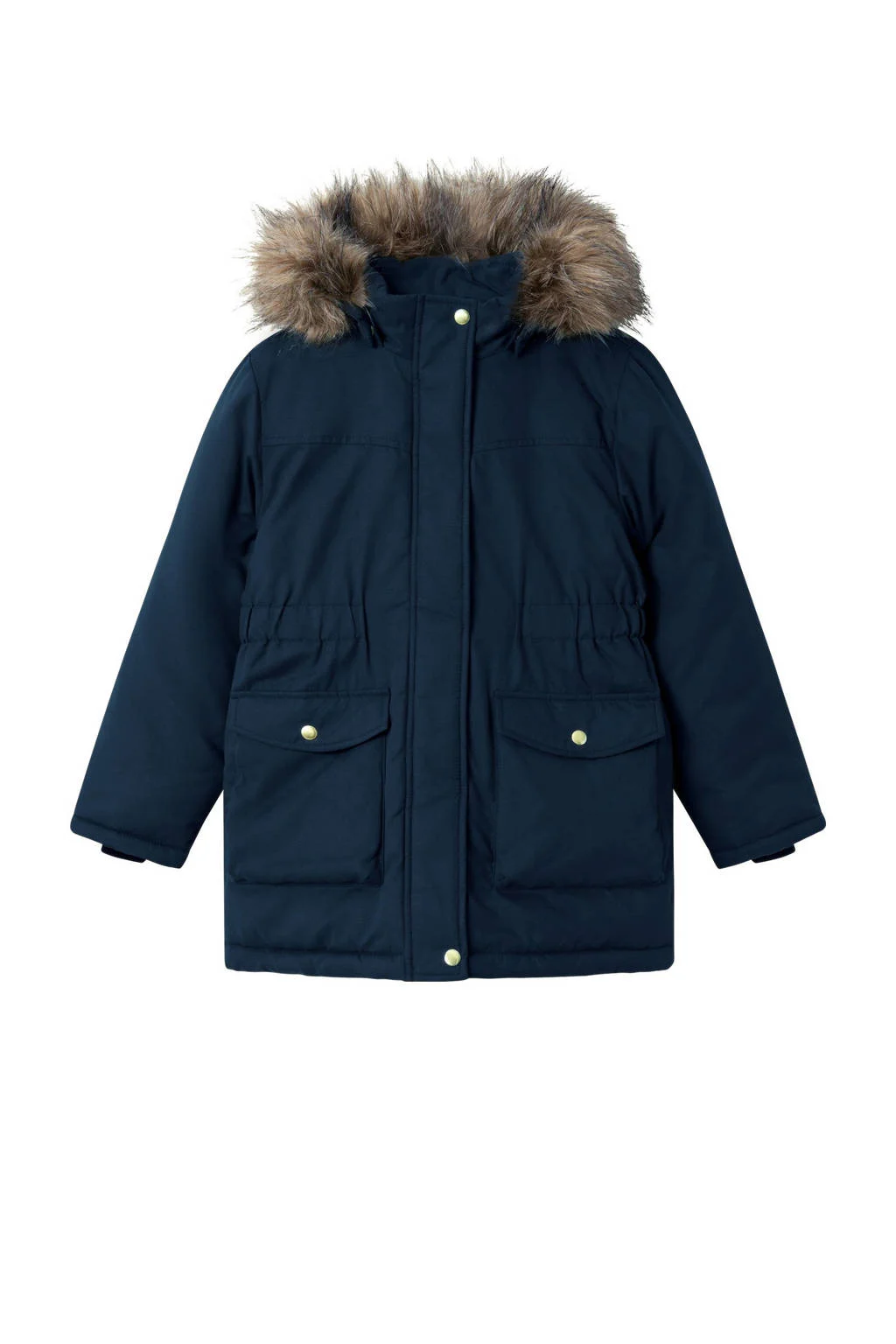 NAME IT gewatteerde winterjas NKFMASTER donkerblauw