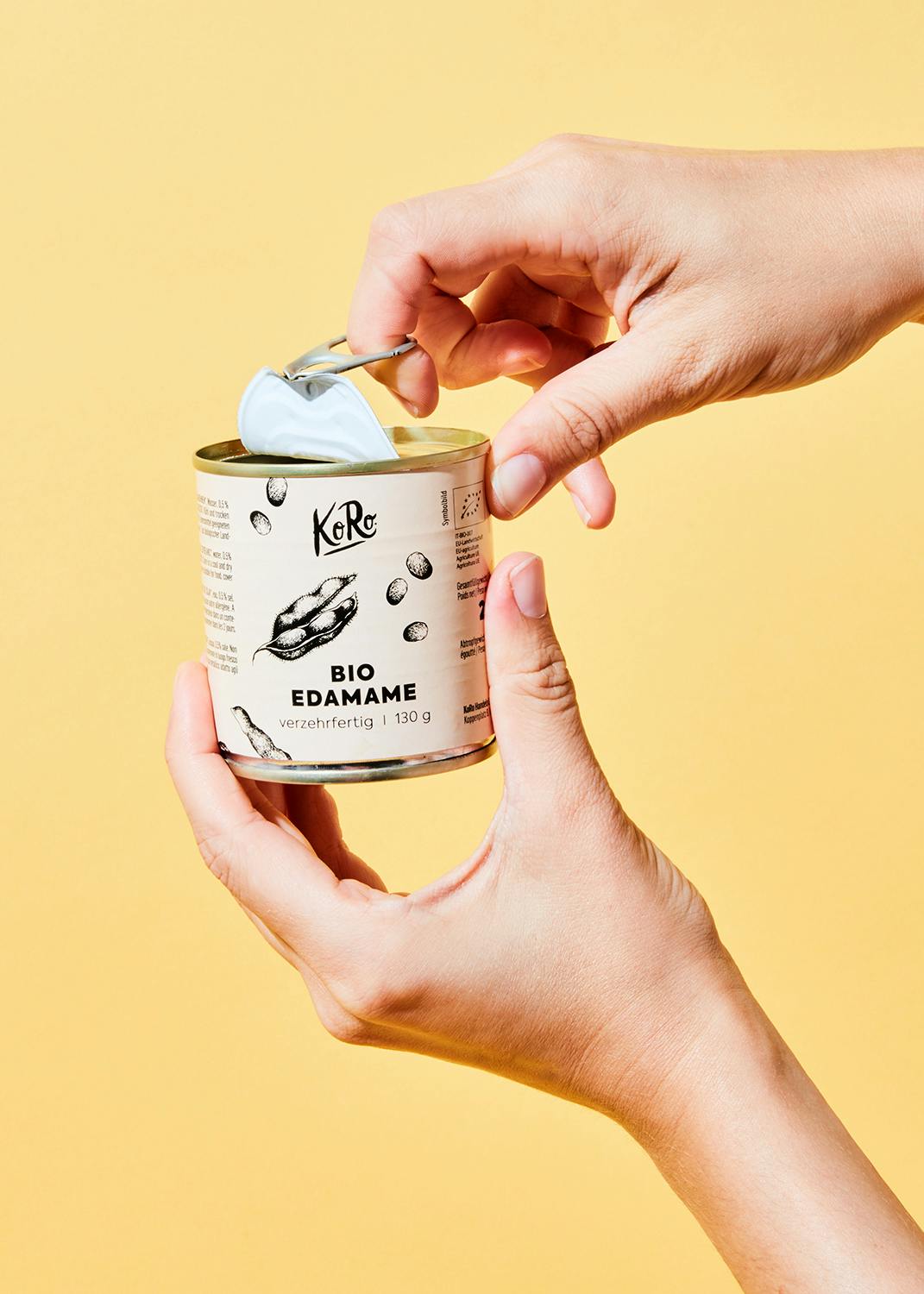 Grüne Bio Edamame in der Dose 130 g