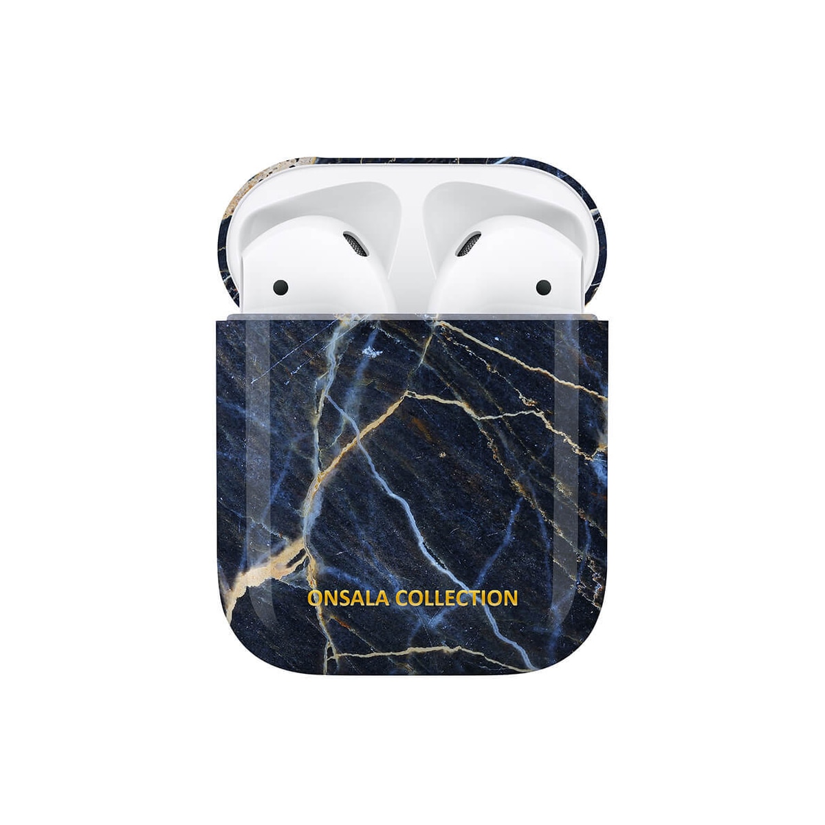 ONSALA COLLECTION Airpods Etui Black Galaxy Marble