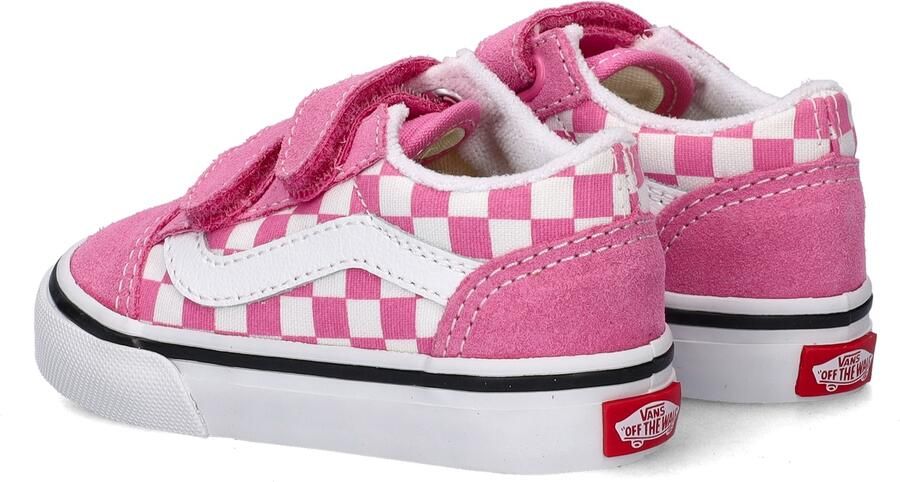 Vans Old Skool V Color Theory Checkerboard Sneakers Meisjes Roze