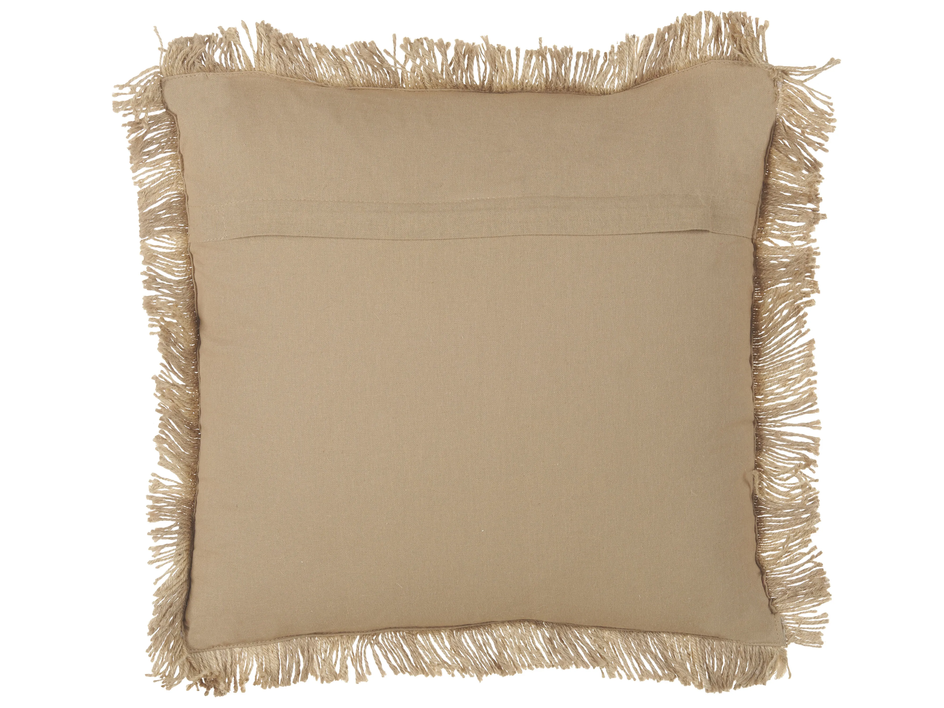 Set van 2 sierkussens CIRSIUM Jute 45 x 45 cm Beige gestreept