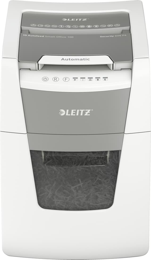 Leitz IQ AutoFeed SmallOffice 100 P4 tværskåret makulator