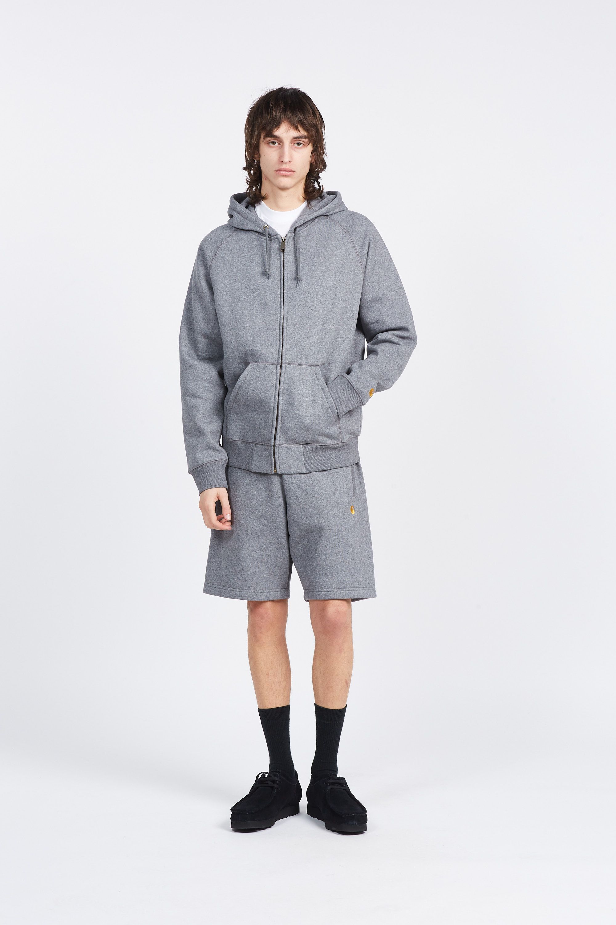 CARHARTT WIP Hoodie zippé Hooded Chase Jacket Gris