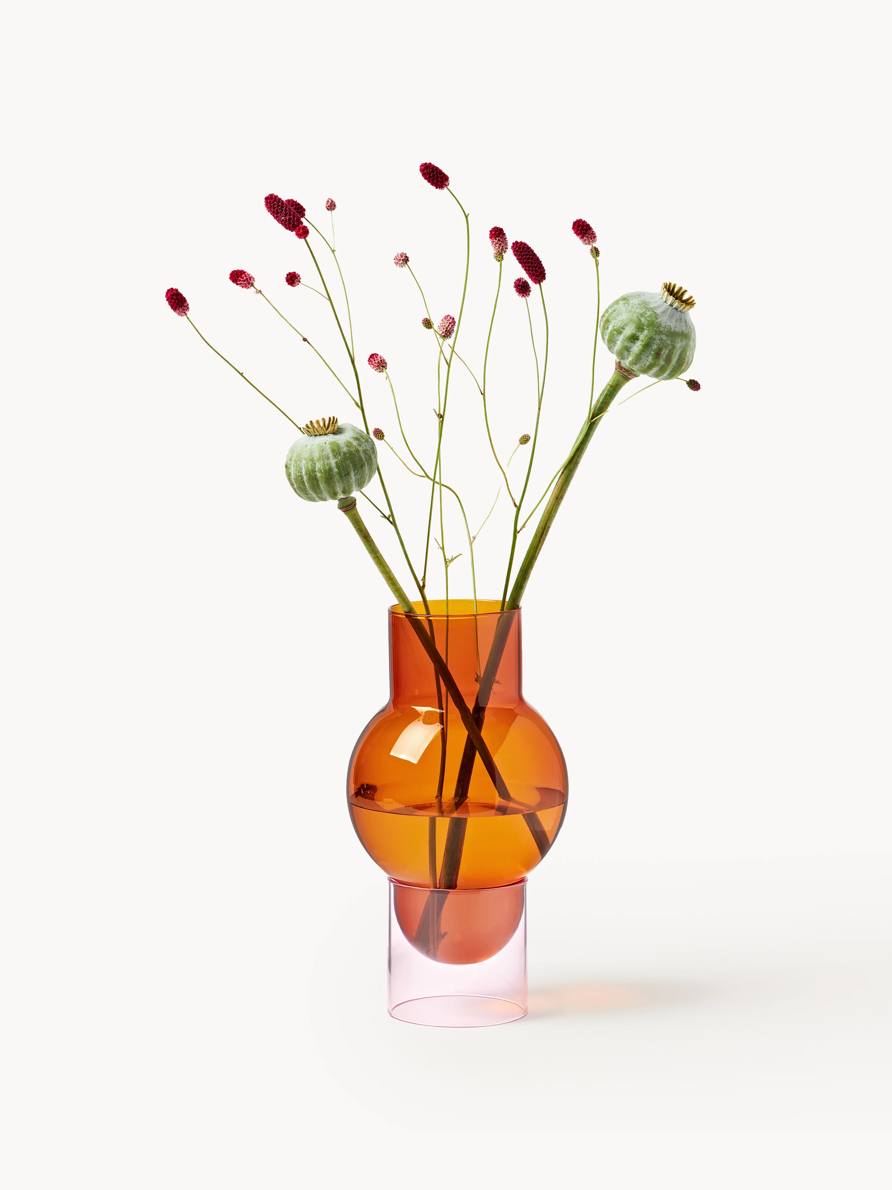 Mondgeblazen vaas Bubble, H 27 cm