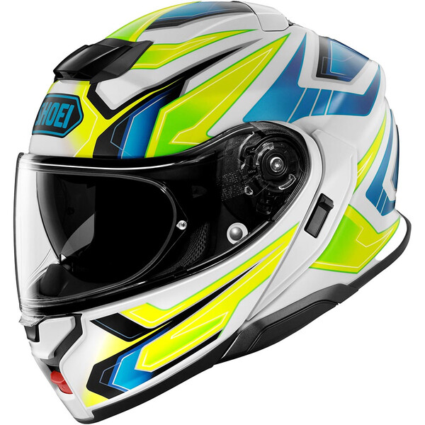 Shoei - Casque Neotec 3 Anthem TC-3 / Blanc / Jaune / Bleu