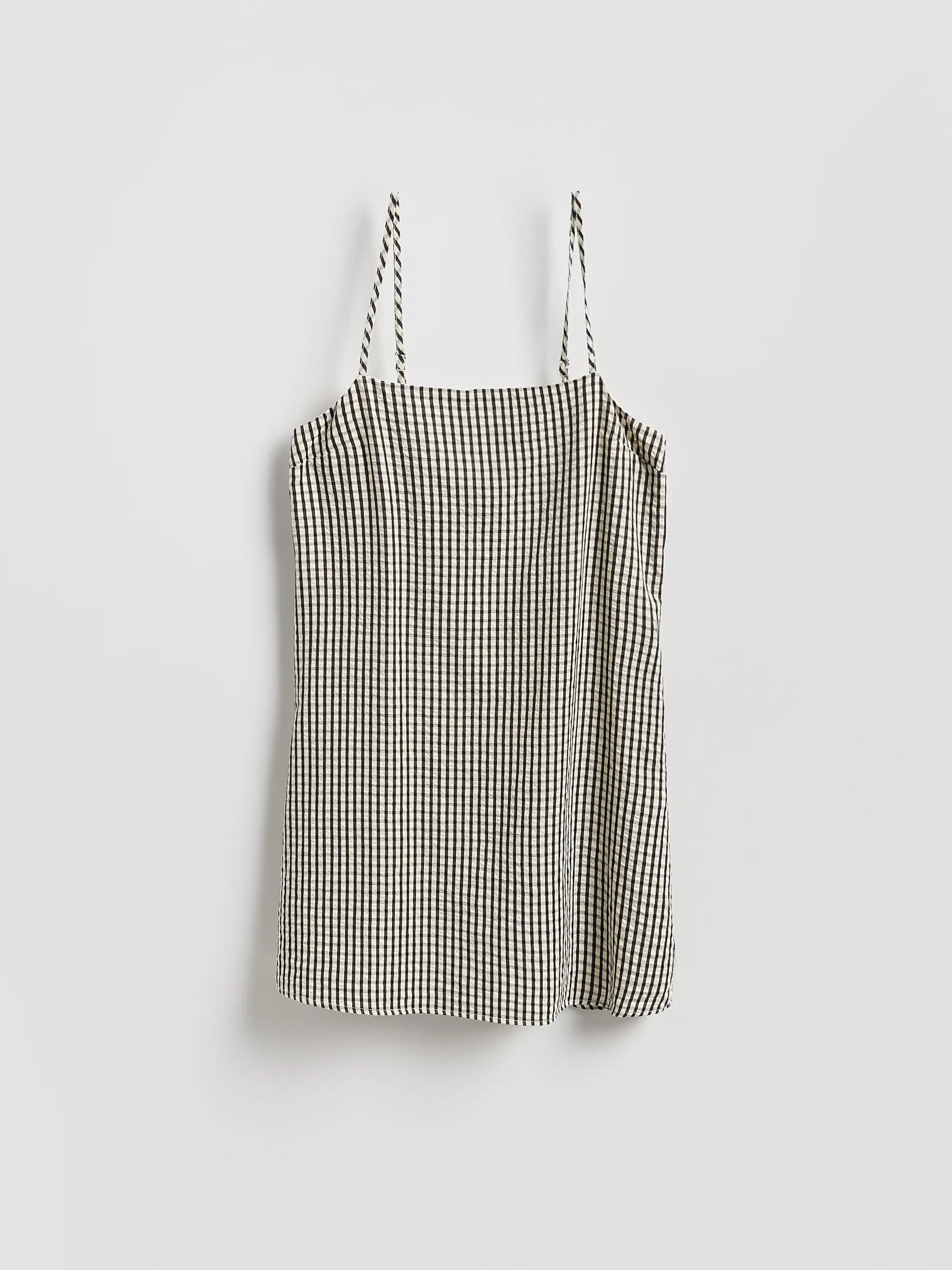Checked mini dress