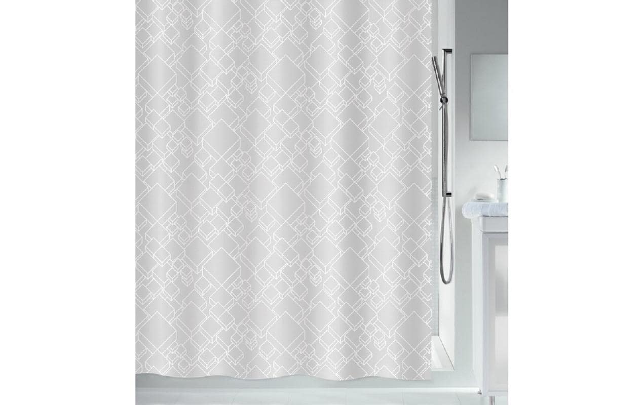 Duschvorhang Peer 180 x 180 cm, WeissAnti-Schimmel Badevorhang