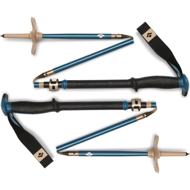 Black Diamond Traverse Compactor Ski Poles Creek Blue
