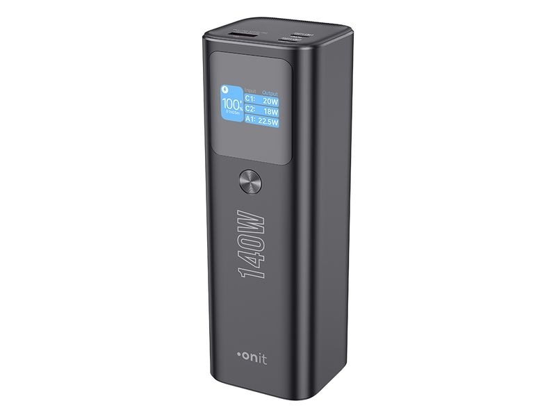 onit Powerbank Pro Block 25000 mAh PD Leistungsstarke Powerbank in kompaktem Design mit drei Ladeanschlüssen