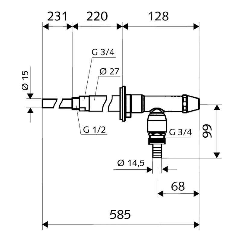 Schell Polar 2 vorstvrije buitenkraan