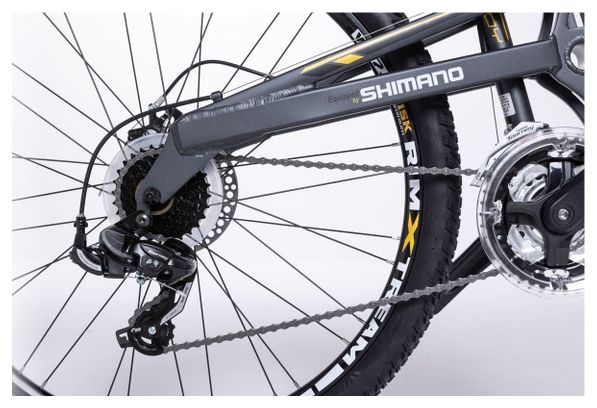 Moma Bikes  Vélo VTT  EQX 27 5 - 5.0   Aluminium  SHIMANO 24V  Freins a Disque  Double Suspension