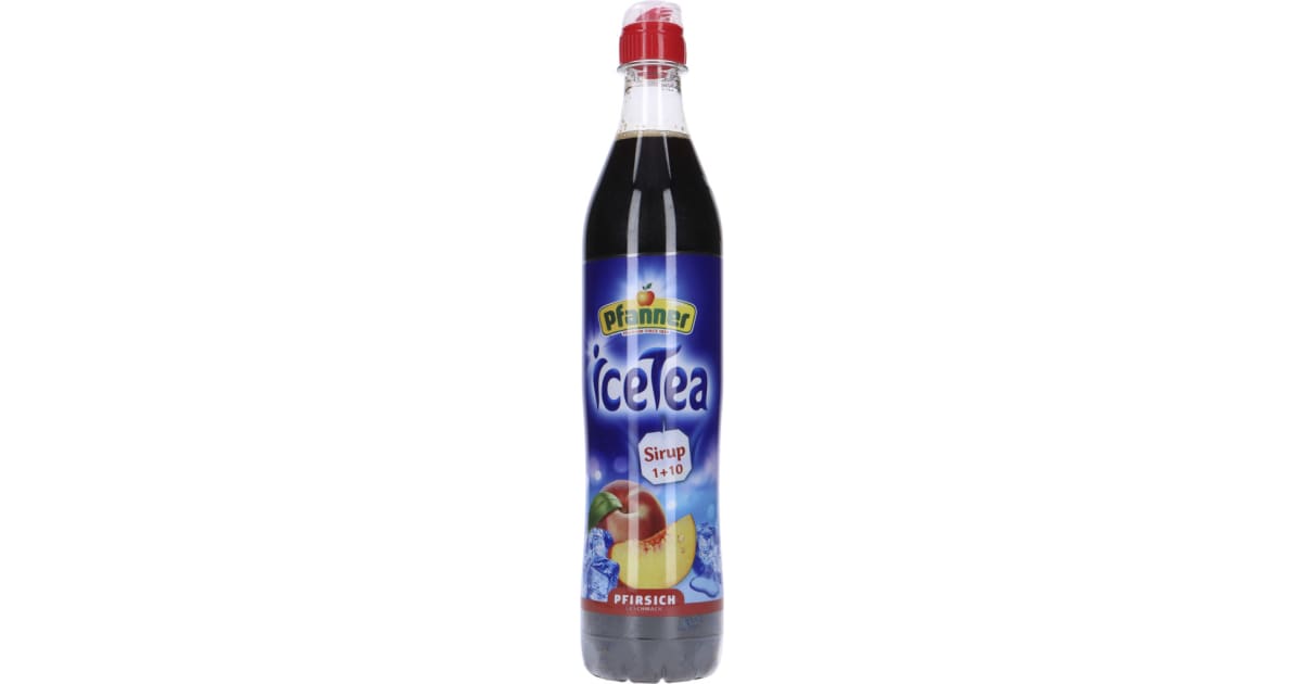 Pfanner Eistee Pfirsich Sirup 0,7 Liter (Einweg)