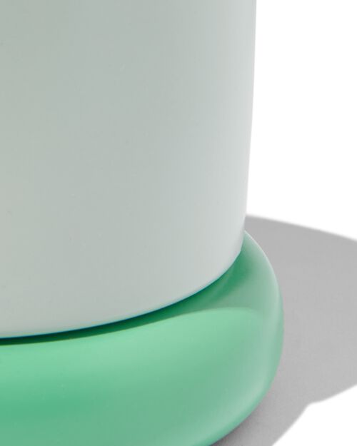 cache-pot Ø15.5x12.5 métal avec soucoupe vert