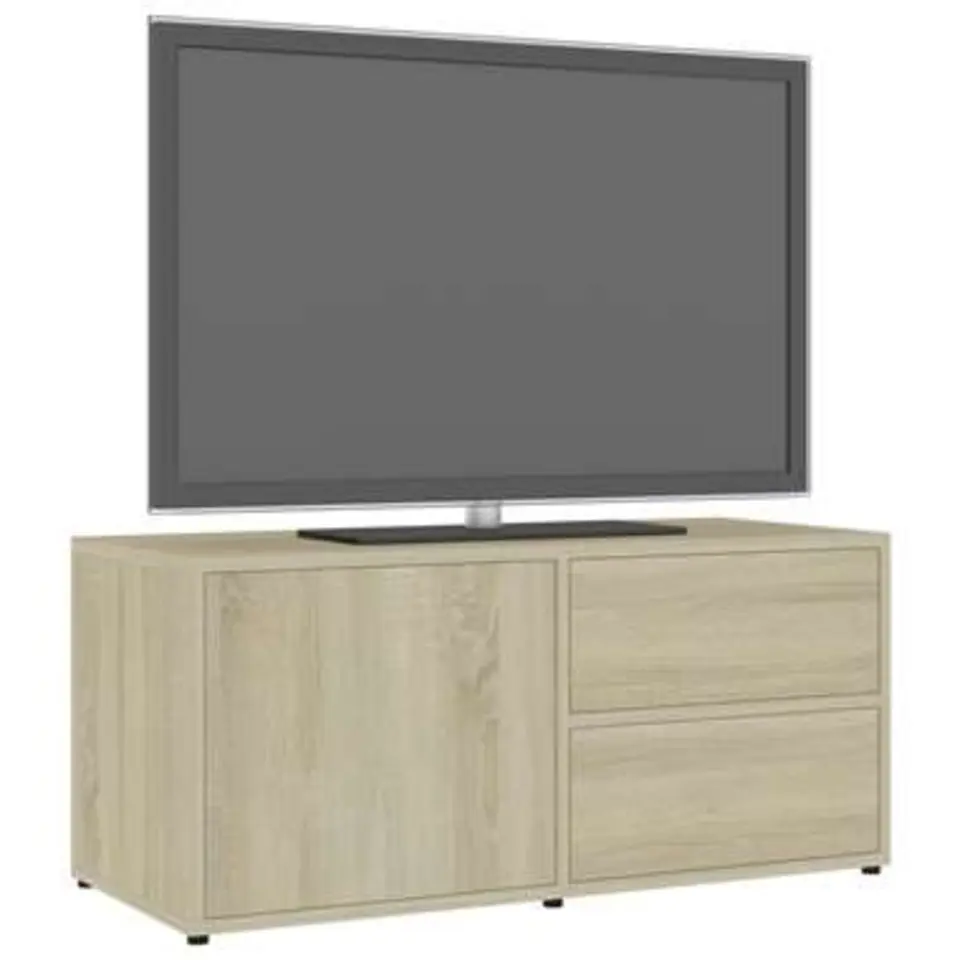vidaXL - Tv-meubel - Bruin - Bewerkt hout