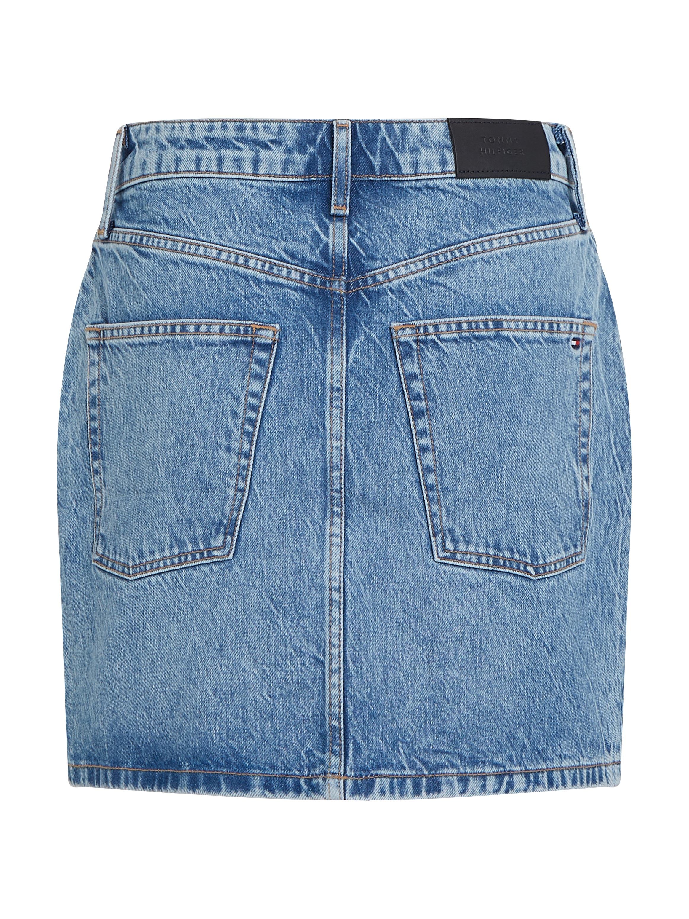 Tommy Hilfiger Jeansrock »DNM MINI SKIRT HW ALI«, in Mini-Länge, in blauer Waschung
