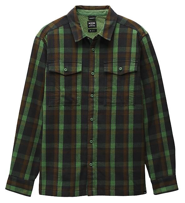 PRANA - CHEMISE COPPER SKIES LINED FLANNEL M