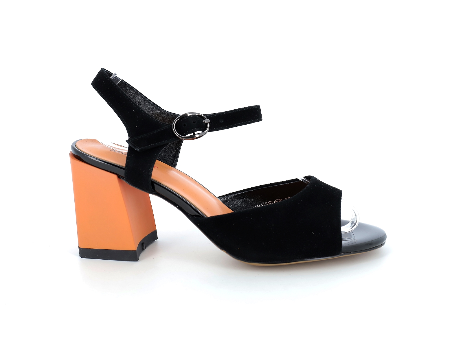 Metamorf ose-NABAISSUER Nubuck Noir Orange