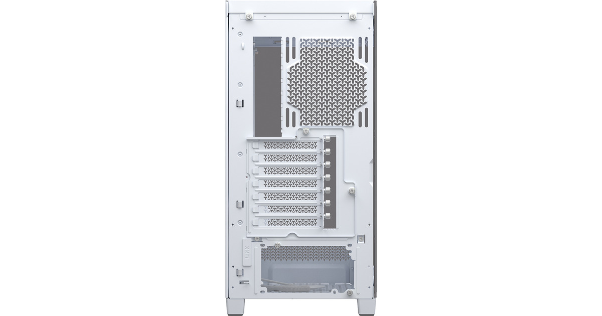 CorsairFRAME 4500X LX-R RGB LINK midi tower behuizing  (Wit | 2x USB-A | 1x USB-C | Tempered Glass)