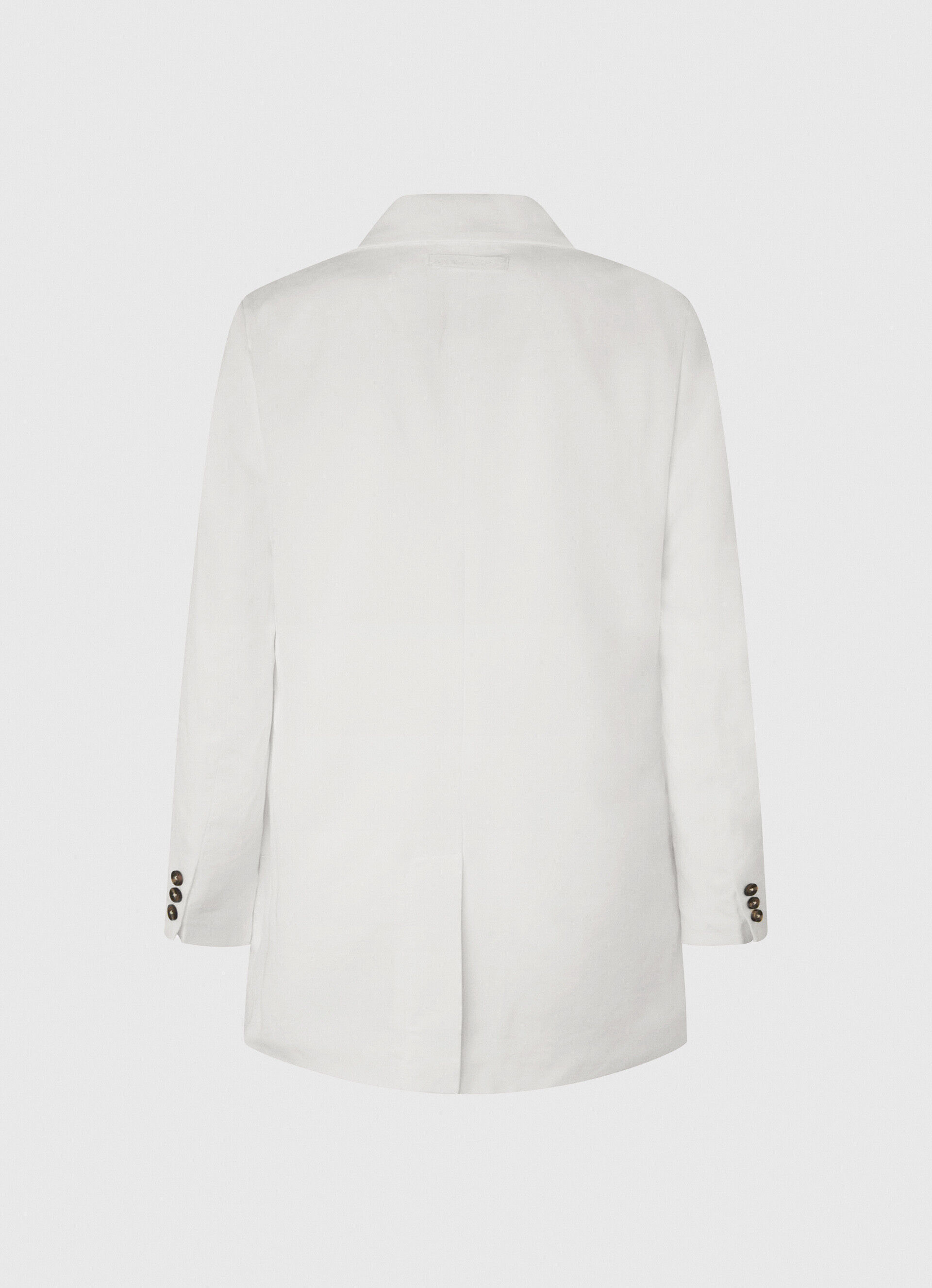 Blazer de linho com corte relaxado - branco