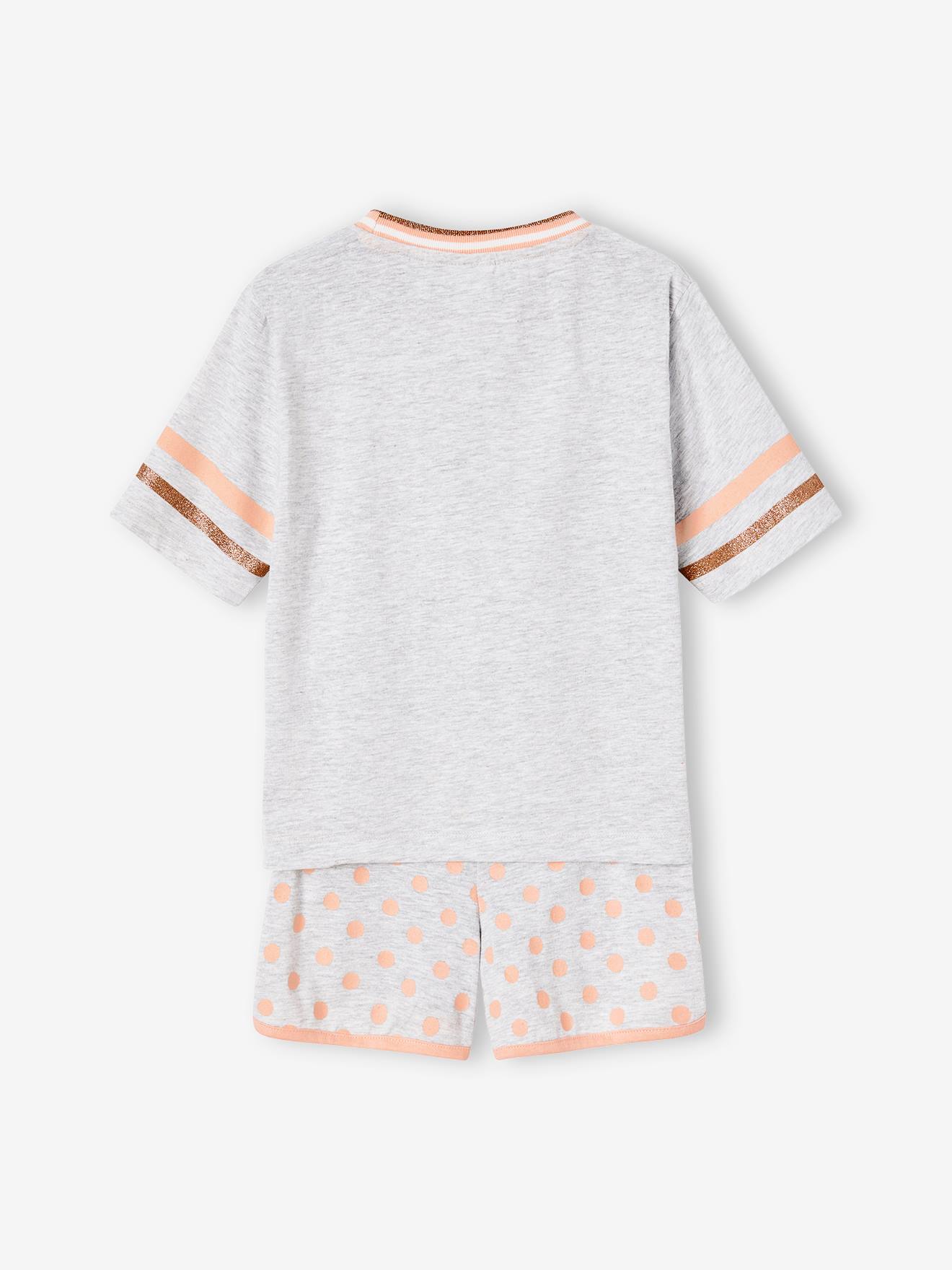 Pijama curto DS® Minnie Mouse para meninas, cinza mesclado