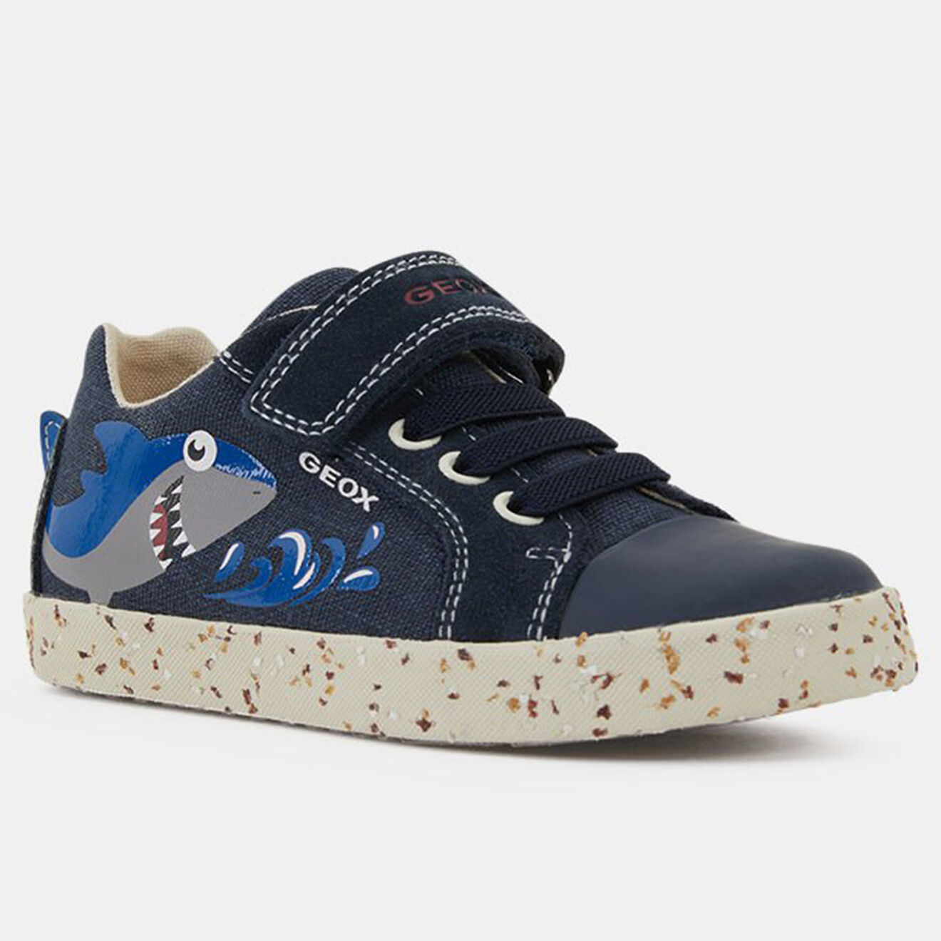 Geox Baskets en Toile de coton Kilwi bleues
