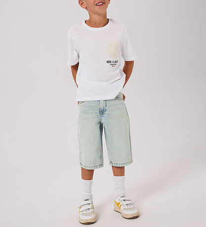 Name It Shorts - NkmRyan - Vintage Light Blue Denim