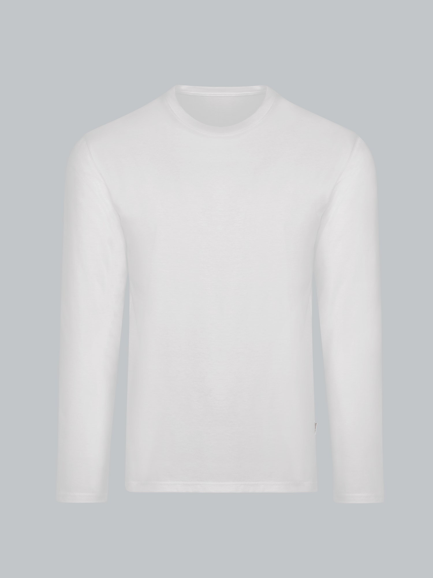 Langarmshirt aus 100% Baumwolle Weiss