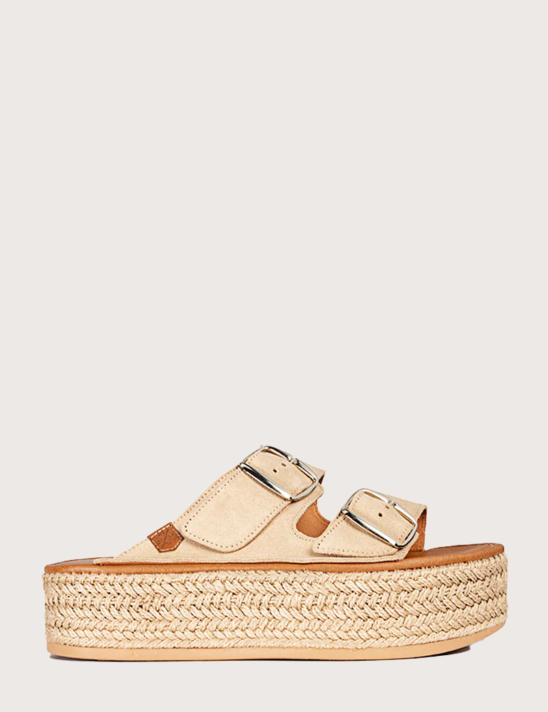POPA MULES COMPENSÉES MORELL BEIGE SOFT