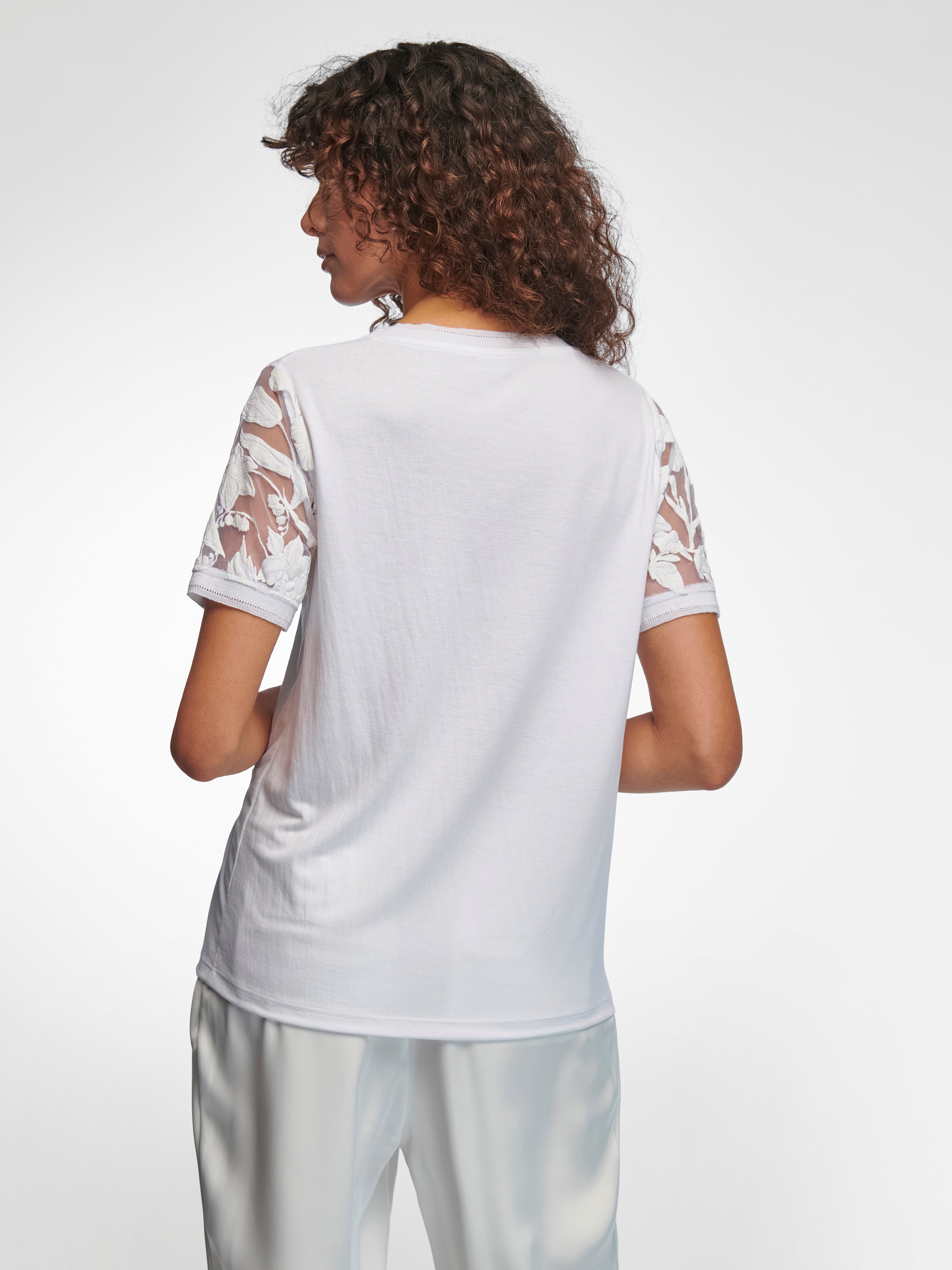 Rundhals-Shirt mit 1/2-Arm