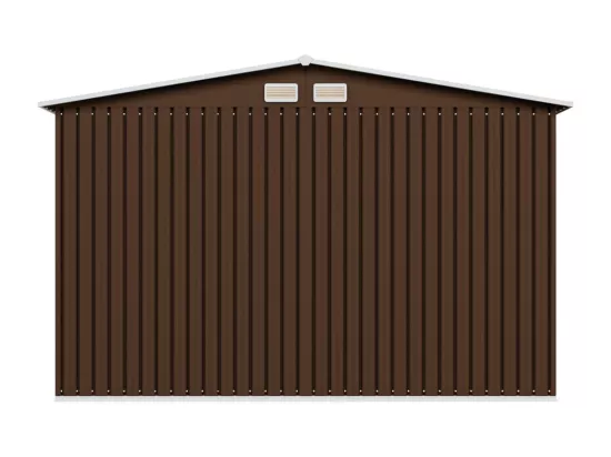 Abri de stockage pour jardin Marron 257x205x178 Acier