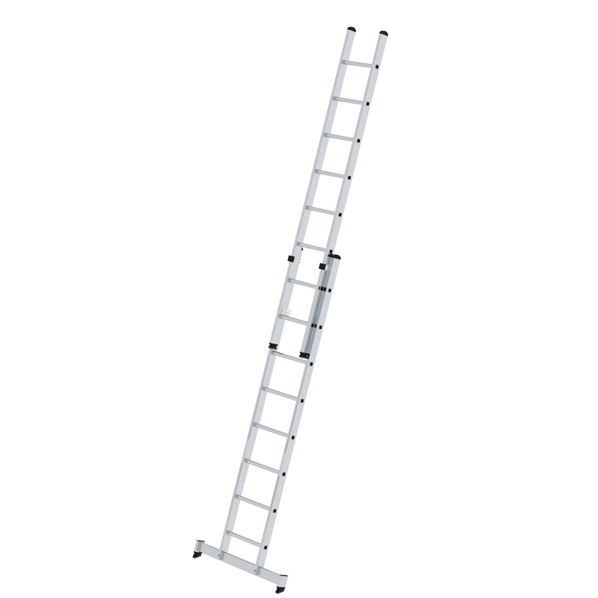 PROREGAL 2-delige sportschuifladder met dwarsbalk, 2 x 8 sporten