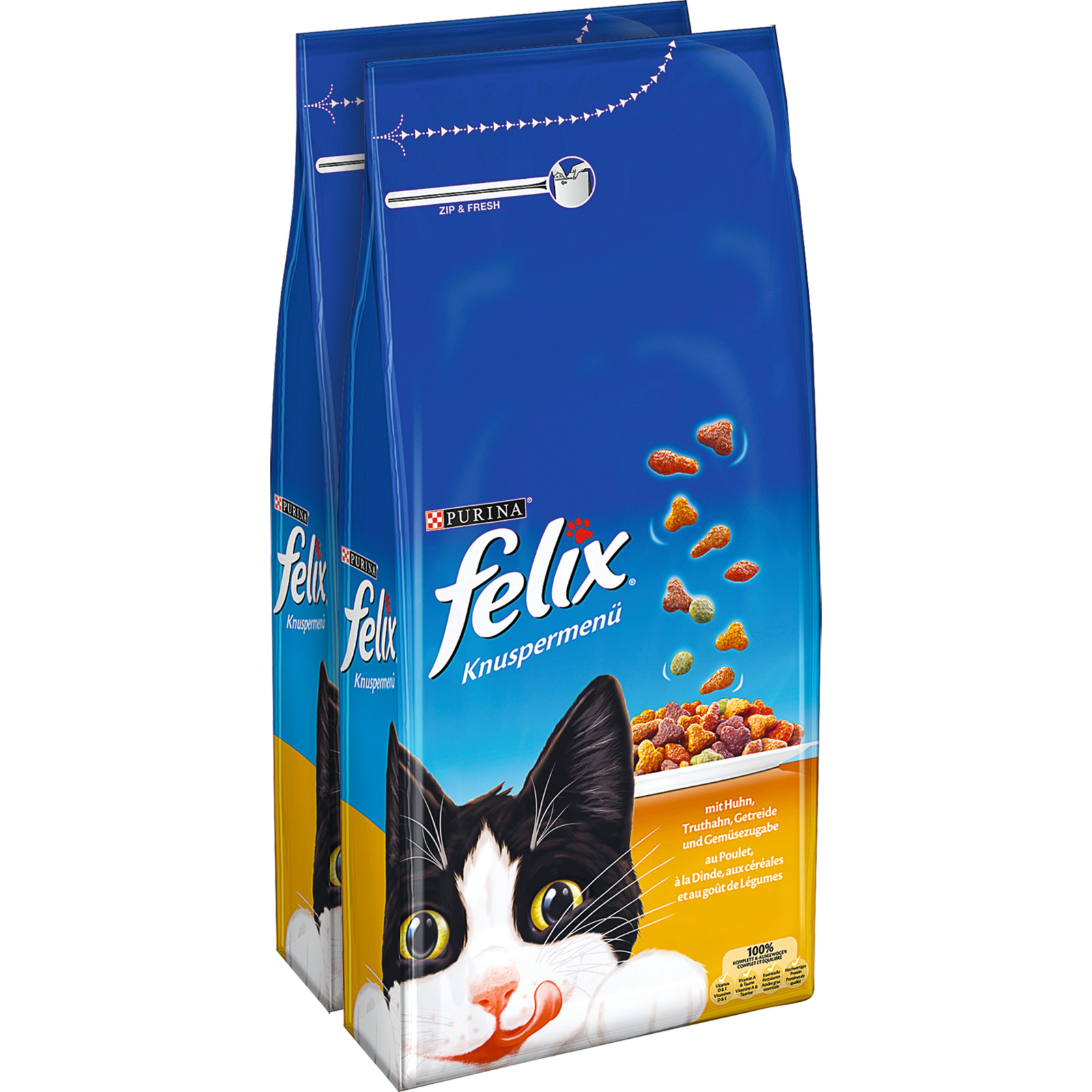Felix Knuspermenü mit Fleisch & Geflügel 2 x 2 kg