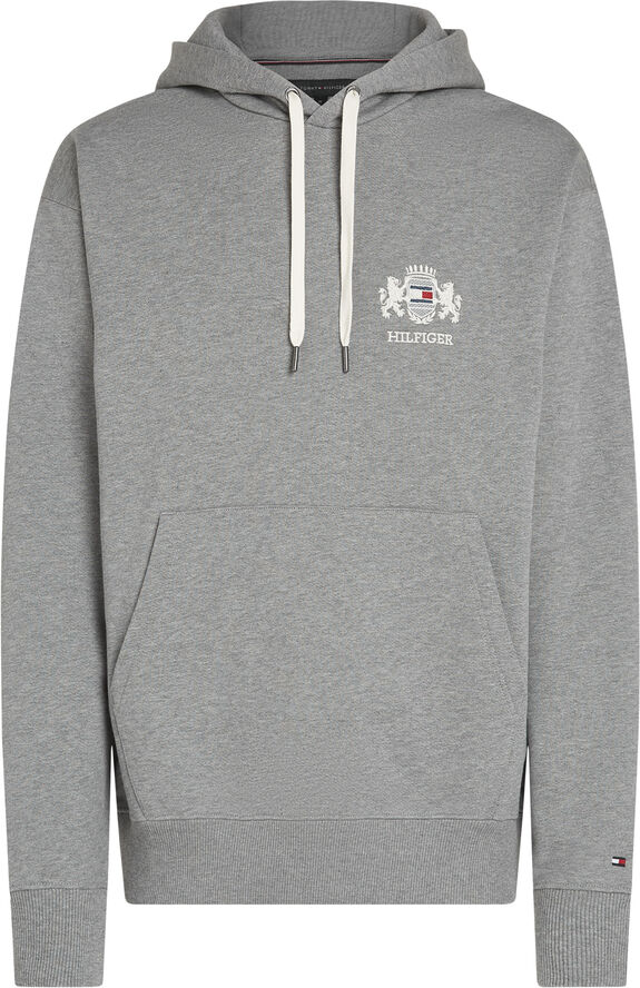 Tommy Hilfiger HILFIGER SMALL CREST HOODY Medium grey heather