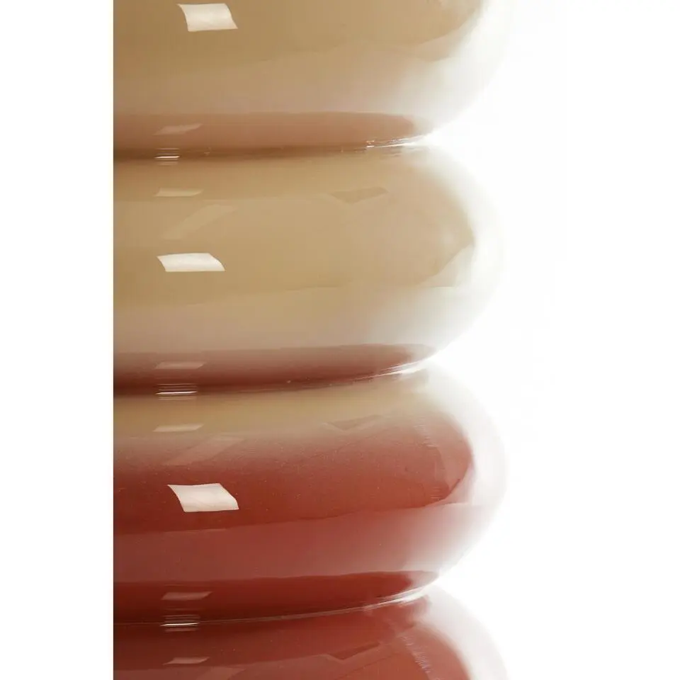 Bijzettafel Mirogi - Crème/Oranje - Ø30cm