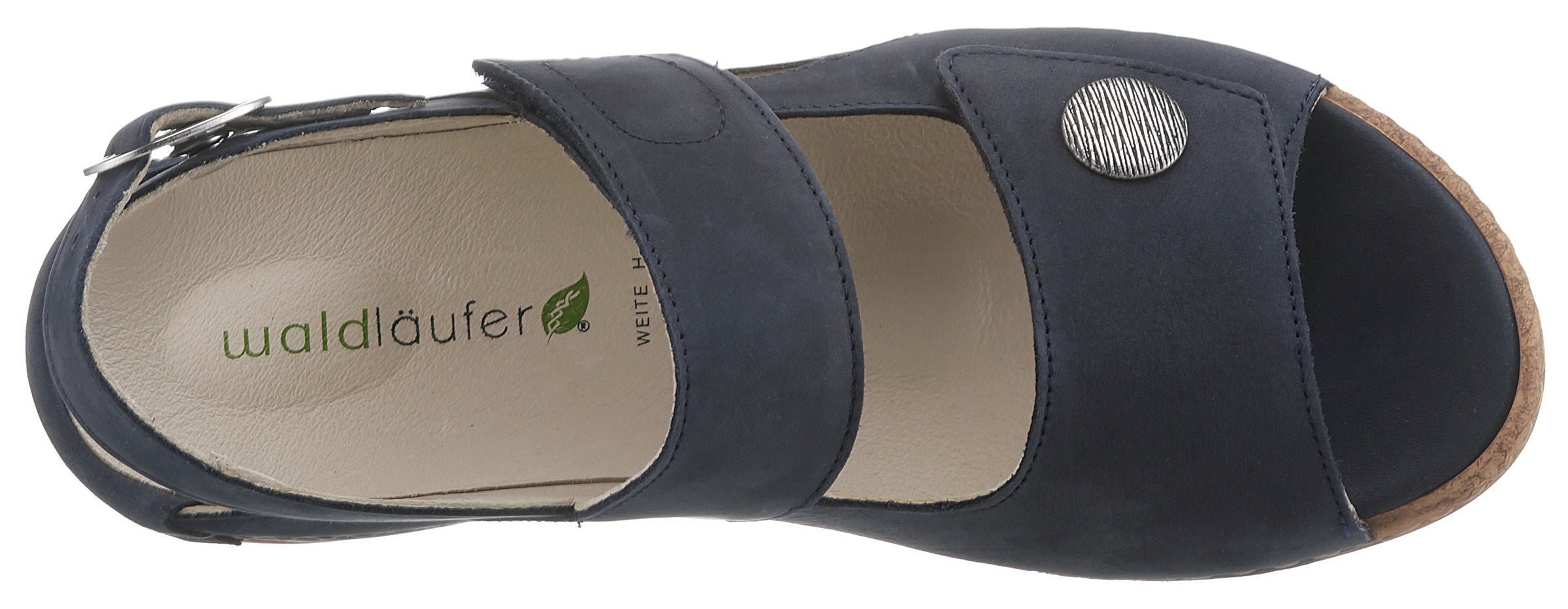 Waldläufer Riemchensandale »HELIETT«  , Sommerschuh, Sandalette, Keilabsatz, mit Wechselfussbett, H-Weite