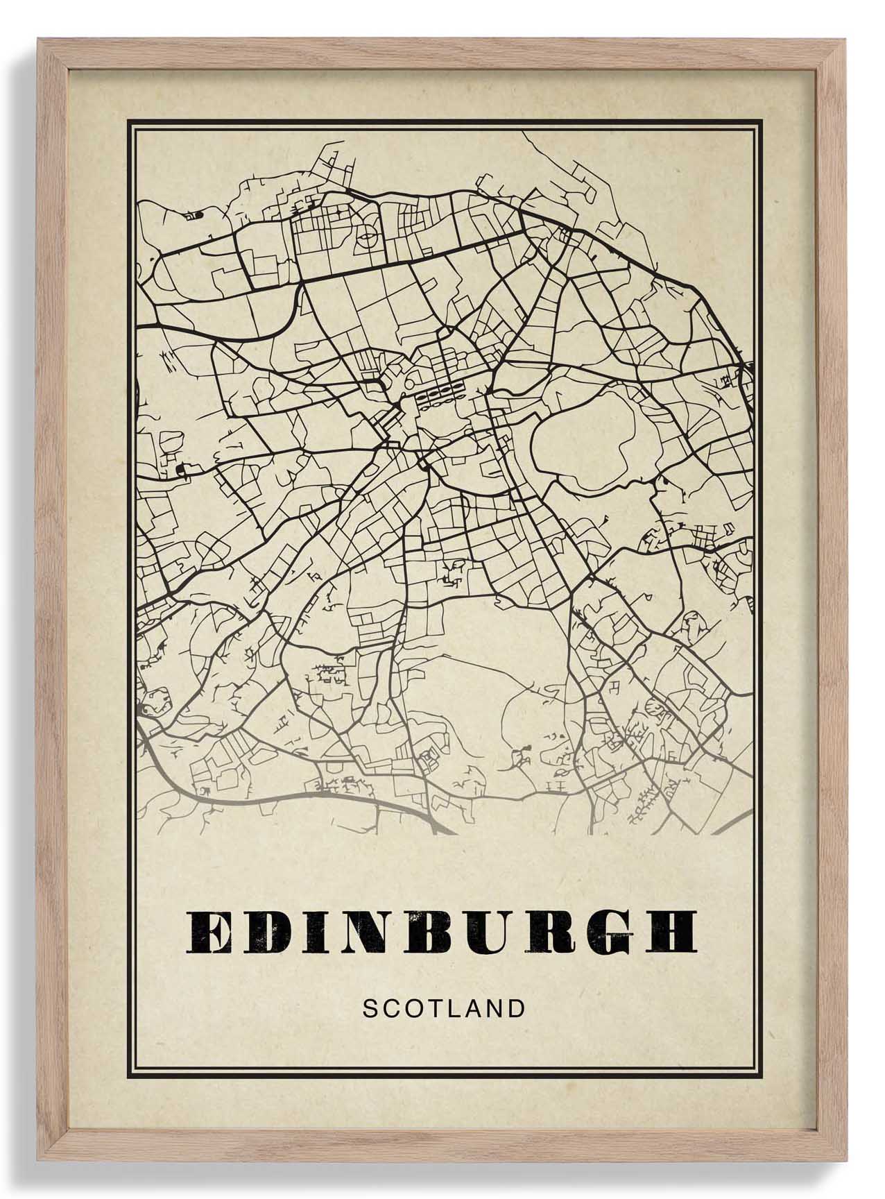 Edinburgh Stadt Sepia