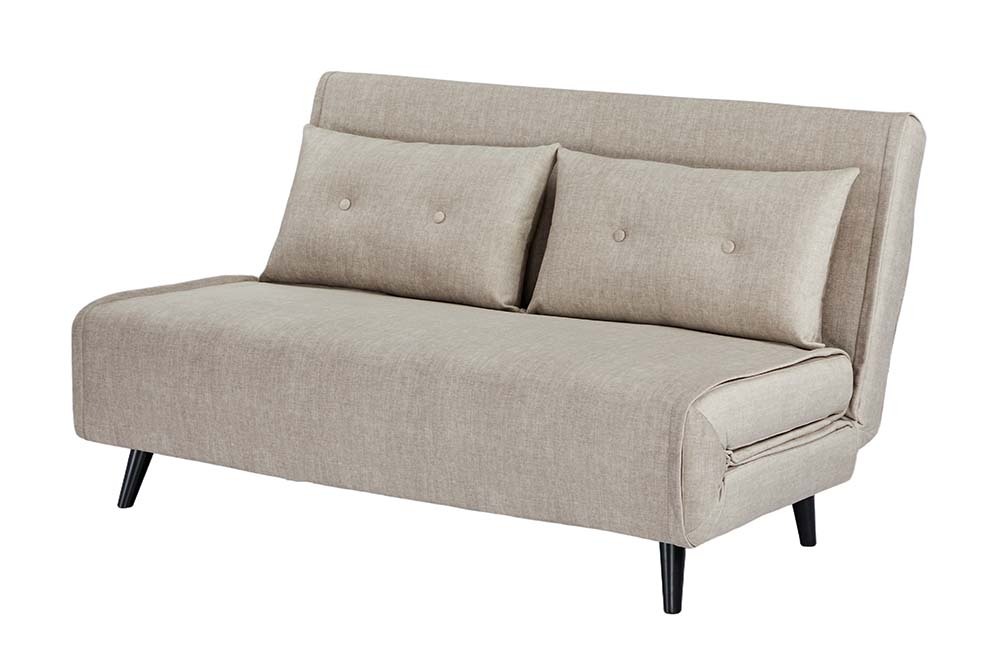 Schlafsessel SMART MULTIFUNCTION 140cm champagner Vogue Velours Samt Bettfunktion