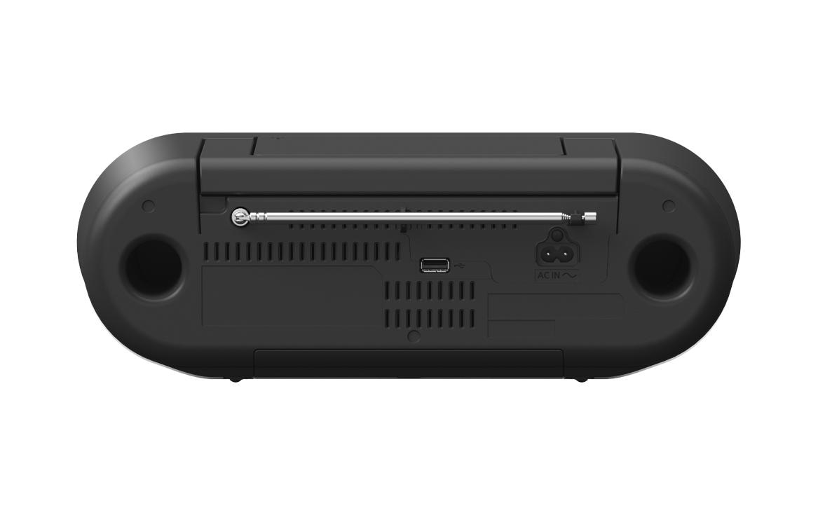 Radio/CD-Player RX-D552 Schwarz<br>Leistungsstarkes tragbares CD-Radio mit DAB+, Bluetooth und USB-Anschluss