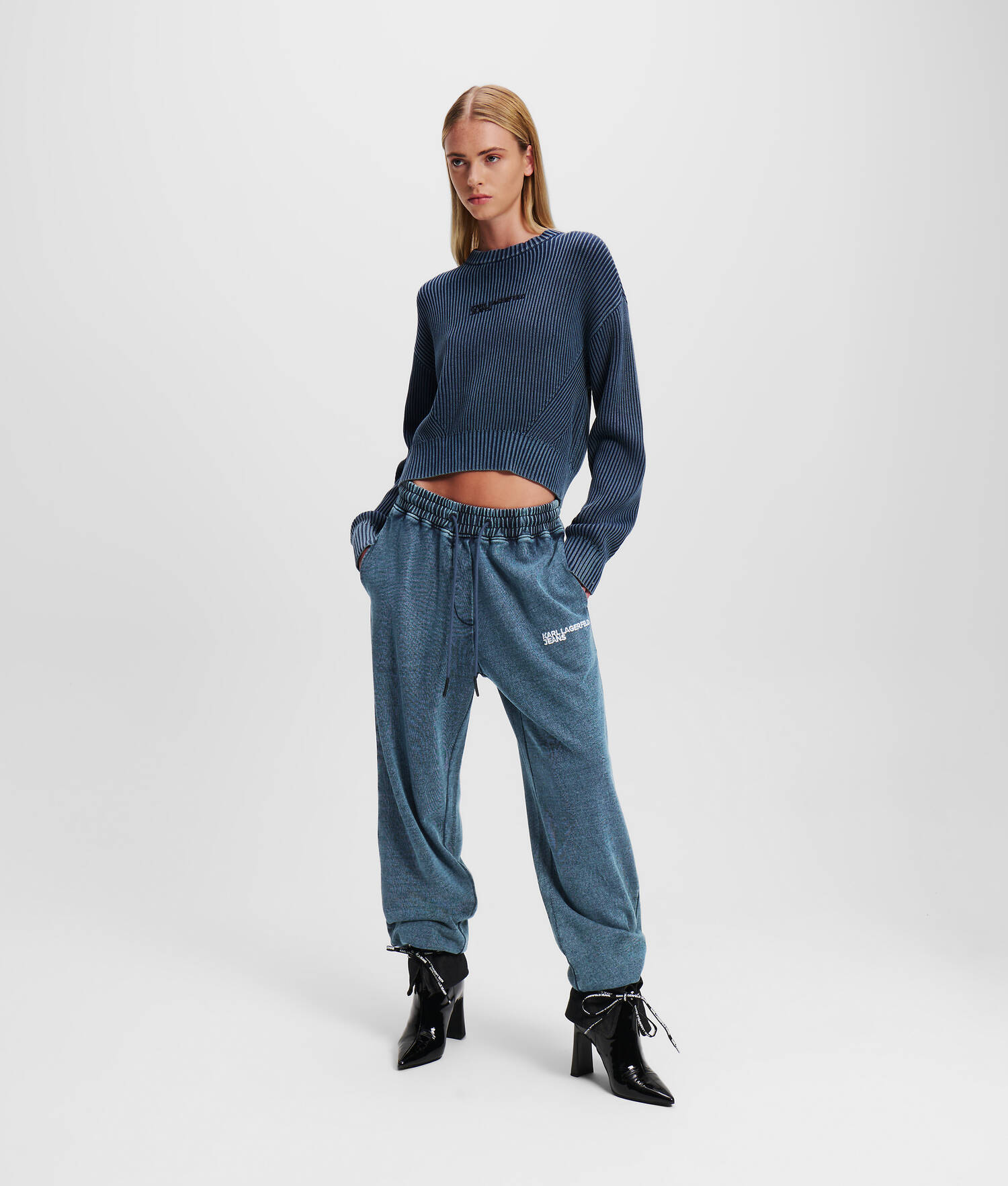 PANTALON DE JOGGING EFFET DÉLAVÉ À L'ACIDE KLJ
