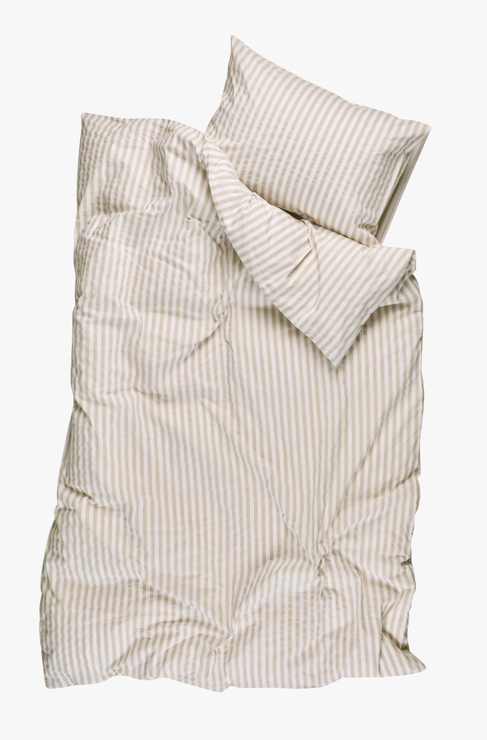 Bomull sengesett rød - 140x220 cm