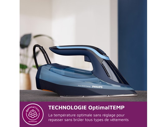 PHILIPS - Fer à repasser Série 8000 DST8020/20 fer à vapeur bleu