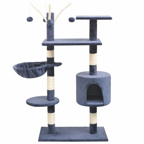 Arranhador azul para gatos com sisal