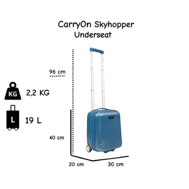 CarryOn Skyhopper Underseat 40 cm reiskoffer - Blue