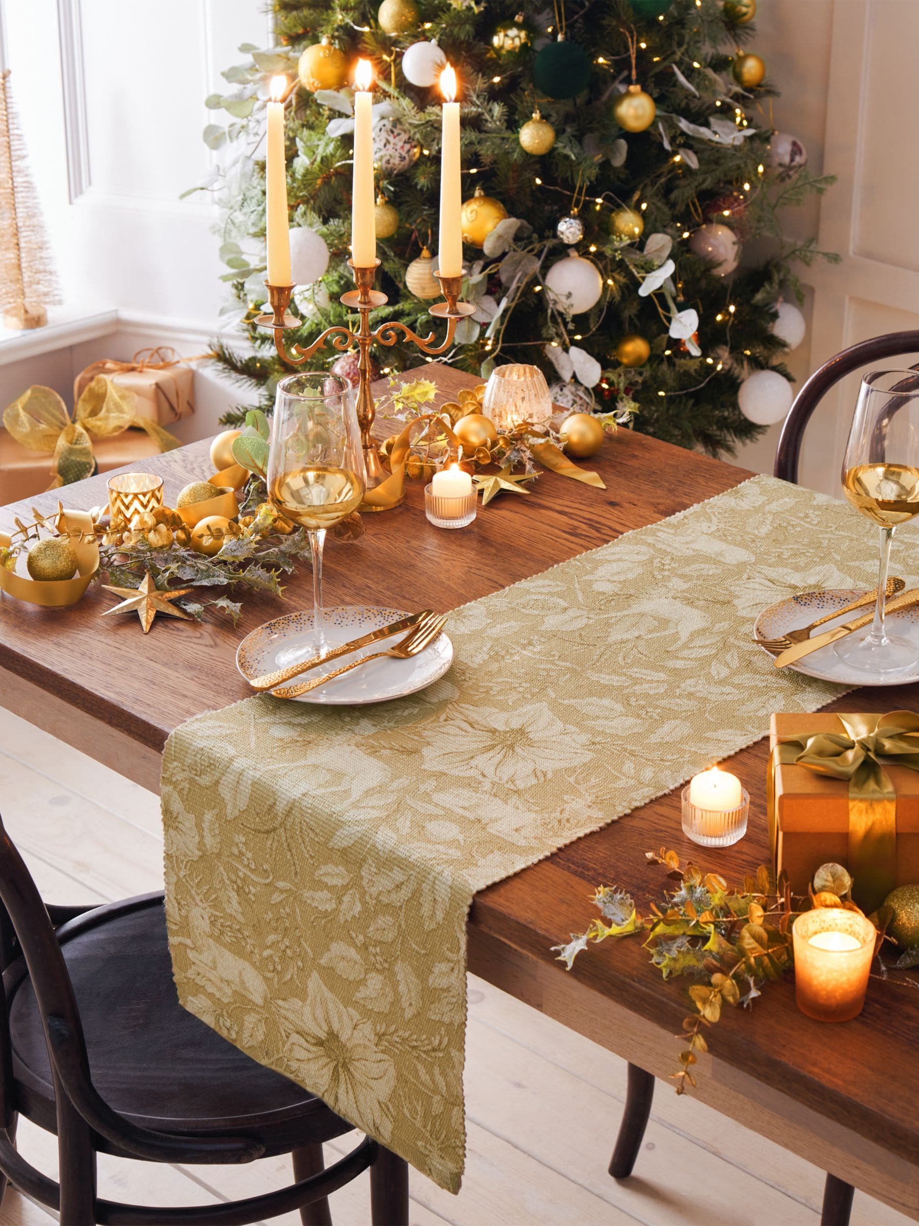 Paoletti - Grote kersttafelloper met hert